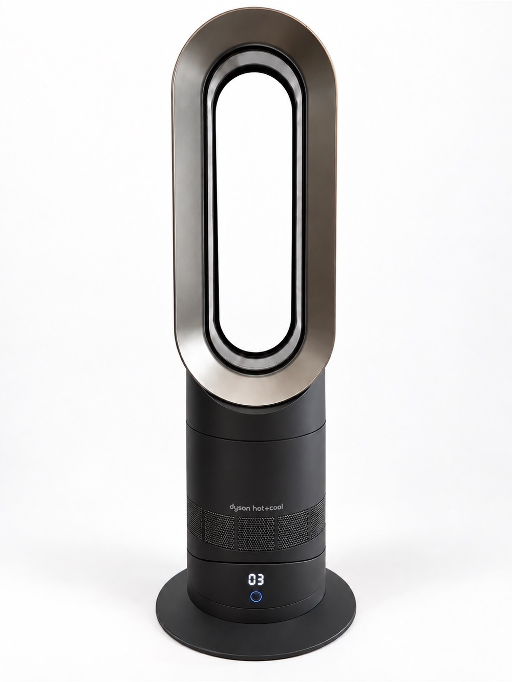 Dyson Hot+Cool AM09 Jet Focus bladeless fan heater in black/nickel